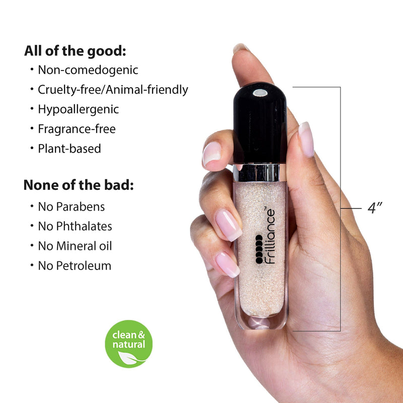 Fiona Frills Makeup Moisturizing Lip Gloss in Pearly Y2K Frilliance